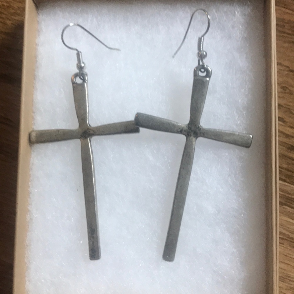 Cross earrings